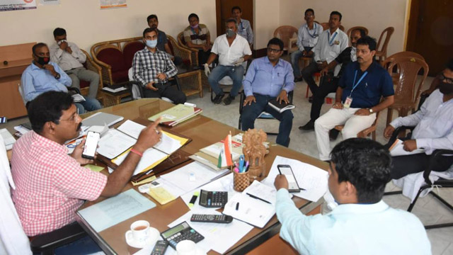 A meeting held at office of the SDM in Agartala Monday to constitute separate teams for monitoring price and availability of commodities in markets. Image: Indigenousherald