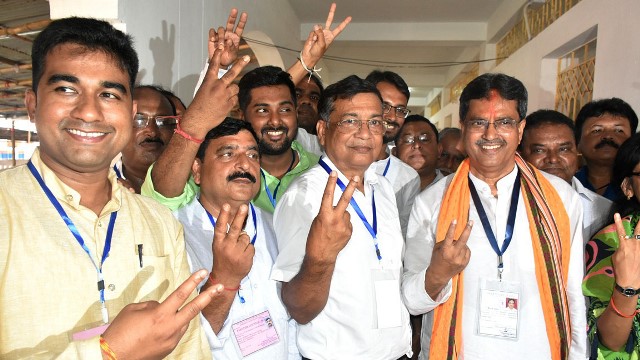Glimpse of Tripura assembly by-election results in Agartala Sunday. Image: Indigenousherald 