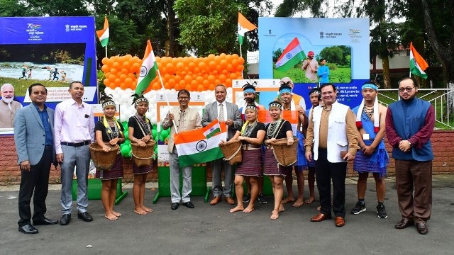 Meghalaya Department of Arts and Culture in collaboration with Indian Council for Cultural Relations (ICCR) holds ‘State Launch of Har Ghar Tiranga’ at Shillong Saturday. Image: Indigenousherald