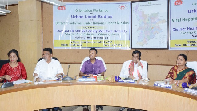 NHM organises one day orientation programme on health activities with participation of the officials of the Agartala Municipal Corporation in Agartala Thursday. Image: Indigenousherald 