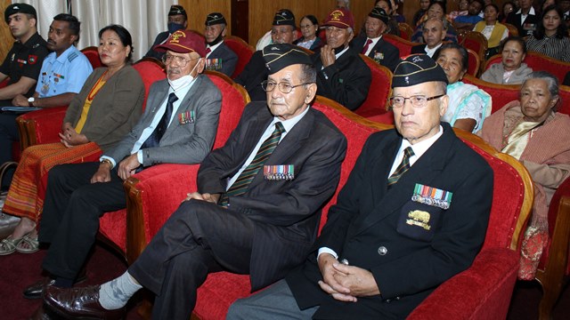 Meghalaya Governor Satya Pal Malik graces an interactive programme with WW II veterans and widows, Veer Naris and War Veterans of the State at the Raj Bhavan in Shillong. Image: Indigenousherald