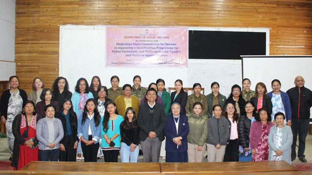 A Sensitisation Programme for police personnel and NGOs on gender equality and violence against women organised at Shillong Friday as part of International Women’s Day 2023 celebration. Image: Indigenousherald