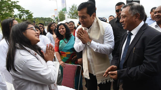 Union Minister of Ayush Sarbananda Sonowal Monday inaugurates six new buildings as part of the Project II of North Eastern Institute of Ayurveda & Homoeopathy (NEIAH) to expand capacity in Shillong. Image: Indigenousherald