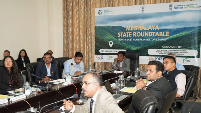 The State Investment Promotion Board Wednesday holds the Meghalaya State Roundtable for the North East Global Investors Summit at Shillong. Image: Indigenousherald