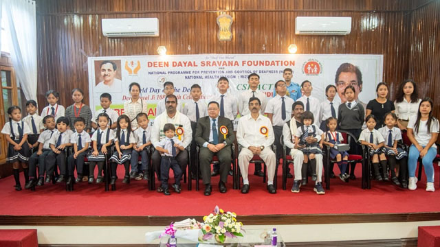 Mizoram Governor Dr Hari Babu Kambhampati graces programme to mark World Day of the Deaf Monday at Aizawl. Image: Indigenousherald