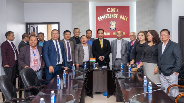Newly appointed Chief Minister of Mizoram Lalduhoma formally assumes his duties in his office Sunday a day after oath taking. Image: Indigenousherald