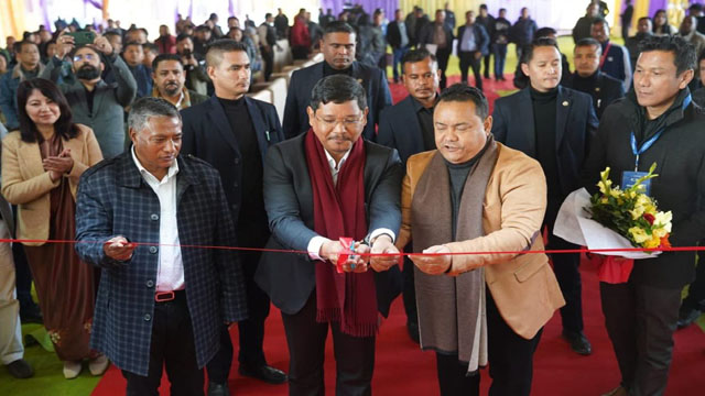 Meghalaya Chief Minister Conrad K Sangma launches the PRIME MeghaPreneur Expo 2024 at Polo Grounds in Shillong in celebration of the entrepreneurial excellence of Meghalaya. Image: Agency