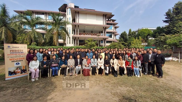 A two day education workshop on dissemination of Learning Competencies at the Middle and Secondary Level as per National Curriculum Framework (NCF) conducted at Dimapur. Image: DIPR
