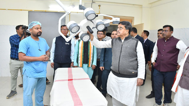 Tripura Chief Minister Dr Manik Saha Friday inaugurates a 50-bedded Field Hospital & OT Complex at Amarpur in Gomati district. Image: Web