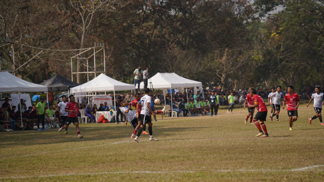 Glimpse of a soccer match in Nagaland Olympics and Paralympics Games 2024 Tuesday. Image: Agency