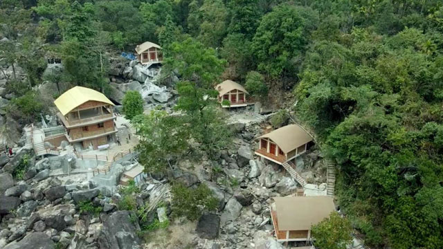 Laitiam River Side Eco Tourism Hub implemented by the Soil and Water Conservation Department in collaboration with the Meghalayan Age Limited was inaugurated Wednesday. Image: Indigenousherald