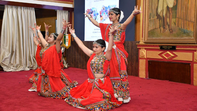Raj Bhavan, Shillong, in collaboration with Meghalaya government and the ICCR Wednesday hosts a cultural event to celebrate the 64th Foundation Day of Maharashtra and Gujarat. Image: Indigenousherald