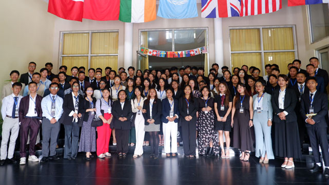 Delegates at the 9th Conference of the North East India International Model United Nations. Image: NEIMUN Secretariat