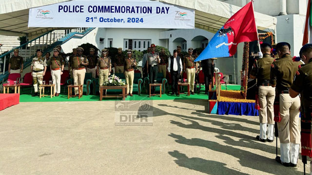 Police Commemoration Day observed at Kohima in Nagaland Monday. Image: DIPR