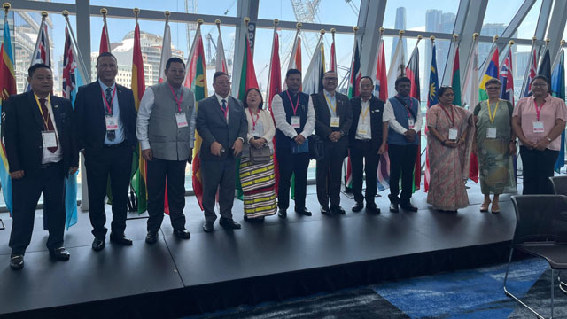 Delegates from the states in northeast India attend Commonwealth Parliamentary Conference at Sydney in Australia Wednesday. Image: DIPR