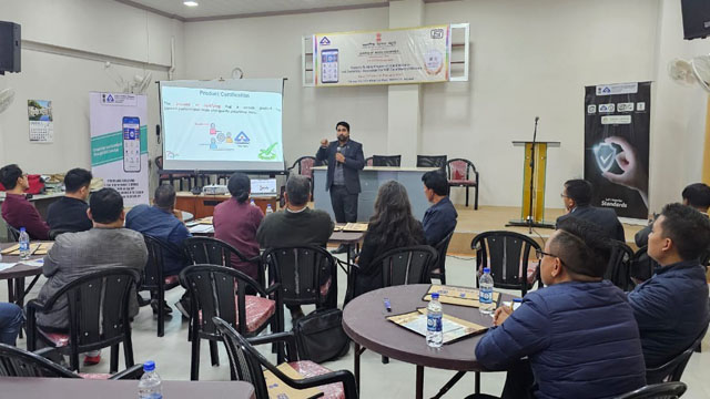 Two-day Capacity Building Training Programme for the officials of Public Health Engineer Department (PHED) organised by the Bureau of Indian Standards (BIS) & FCS&CA (Legal Metrology) at Aizawl. Image: DIPR