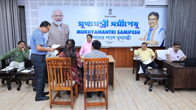 Tripura Chief Minister Dr Manik Saha holds another edition of the