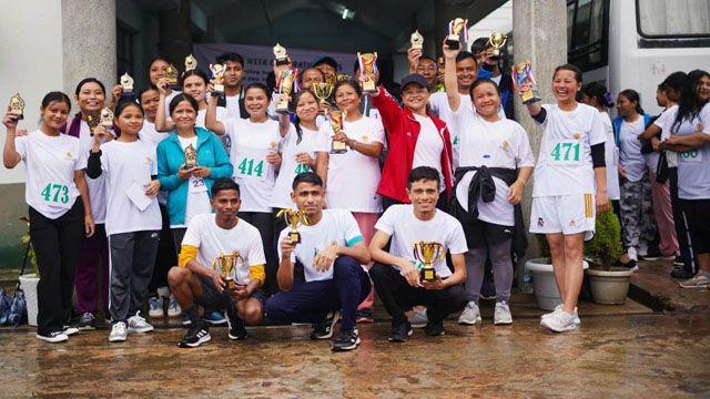 A marathon themed “Yes! We Can End TB: Commit, Invest, Deliver” was organised in Shillong Thursday. Image: DIPR