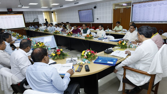Tripura Chief Minister Dr Manik Saha chairs the annual meeting of Employment Guarantee Council for the financial year 2025–26 under Department of Rural Development in Agartala Monday. Image: DICA