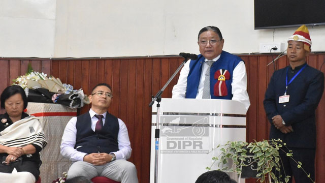 A farewell programme was held at the Kohima Bench of the Gauhati High Court Friday in honour of Justice Kakheto Sema who is set to retire from judicial service on July 5, 2025. Image: DIPR