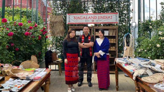 Entrepreneurs from northeast India at the Bharat Utsav at Moscow in Russia Monday. Image: DIPR