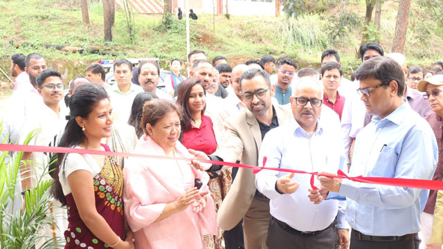 Sanjay Kumar, Secretary of the Department of School Education & Literacy, Ministry of Education and Prof Dinesh Prasad Saklani, Director of NCERT, visit the North East Regional Institute of Education (NERIE) in Shillong Monday. Image: DIPR
