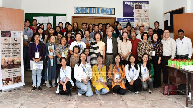 One day workshop on Crafting Culture was held at Zunhebeto Thursday at initiative of the Nagaland University. Image: DIPR