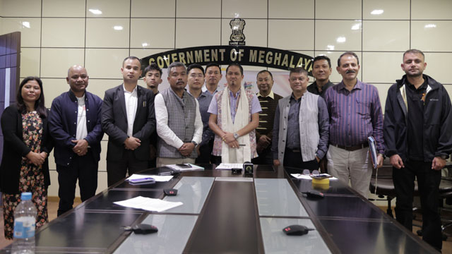 Meghalaya Minister and officers present at the launching of Sardar@150 Unity –Campaign in Shillong Tuesday. Image: DIPR