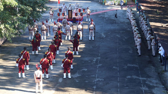 Police Commemoration Day observed at the 2nd Battalion Mizoram Armed Police (MAP) Complex in Lunglei Tuesday. Image: DIPR