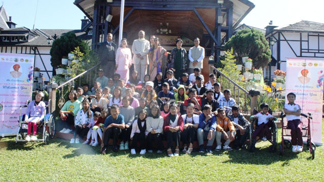 The Raj Bhavan in collaboration with the Social Welfare Department Friday celebrated Children’s Day with a special programme that brought together children with different abilities at Shillong. Image: DIPR