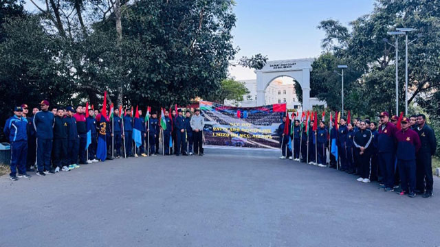 Upholding the True Spirit of National Cadet Corps, 78th NCC Day was celebrated with Great fervor & zeal in Aizawl Tuesday. Image: DIPR