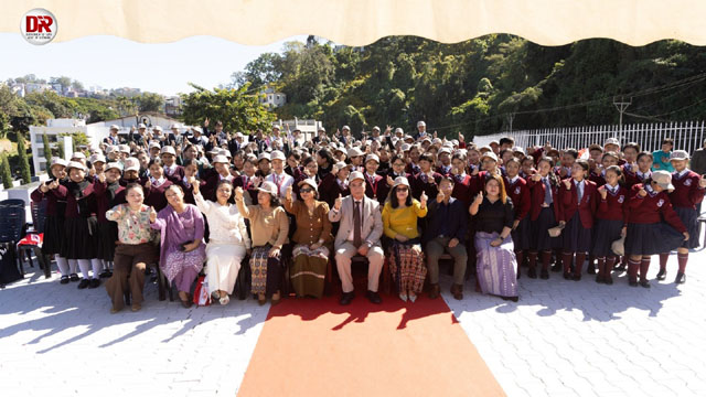 Mizoram Chief Minister Lalduhoma graces a special interaction programme titled “Meet Your CM With Adolescent Girls and a Celebratory Plantation of Trees under BBBP” at Aizawl Sumtual, MINECO, Thursday. Image: DIPR