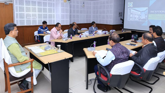 Tripura Chief Minister chairs a review meeting of the Tripura Forest Development and Plantation Corporation Ltd at the Secretariat Wednesday. DICA