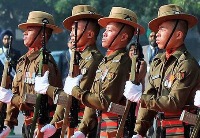 assam rifles distributes sports items to the locals