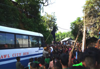 bru refugee women block another repatriation bid