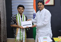 chief minister dr saha meets neet-ug topper monday