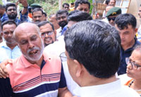 chief minister visits cycle hit village in sepahijala district