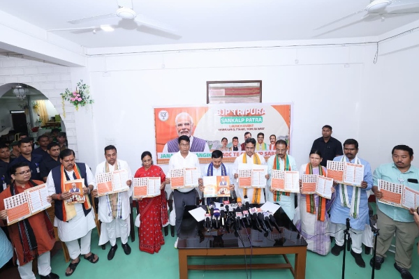 CM releases BJP’s Sankalp Patra with 29 promises