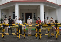 commissioner of police launches bamboo barricades