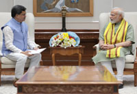dr manik saha meets pm narendra modi at new delhi