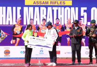 Fifth edition of Assam Rifles half marathon 2025 held Fifth edition of Assam Rifles half marathon 2025 held