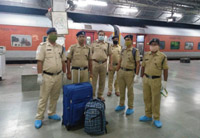 ganja consignments seized from agartala - delhi train