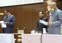 gk rao new cic of tripura takes oath