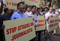 iju condemns cases against journos in up haryana