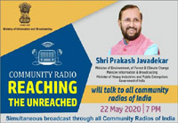 javadekar to talk in all community radios of country