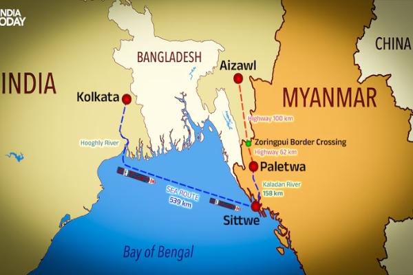 Meeting on Kaladan Multi-Modal Transit Transport Project