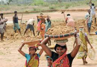mgnrega workers get pending wage in tripura