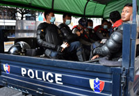 myanmar concerns for media amid peaceful protests