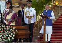 narendra modi takes oath as prime minister of india