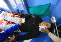 nepal police hit journalist during saf games protests